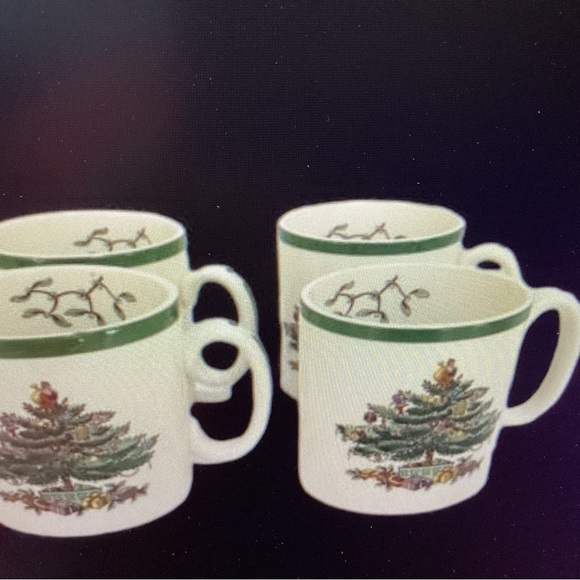 Spode Dining Spode Christmas Tree Coffee Mugs Made In England